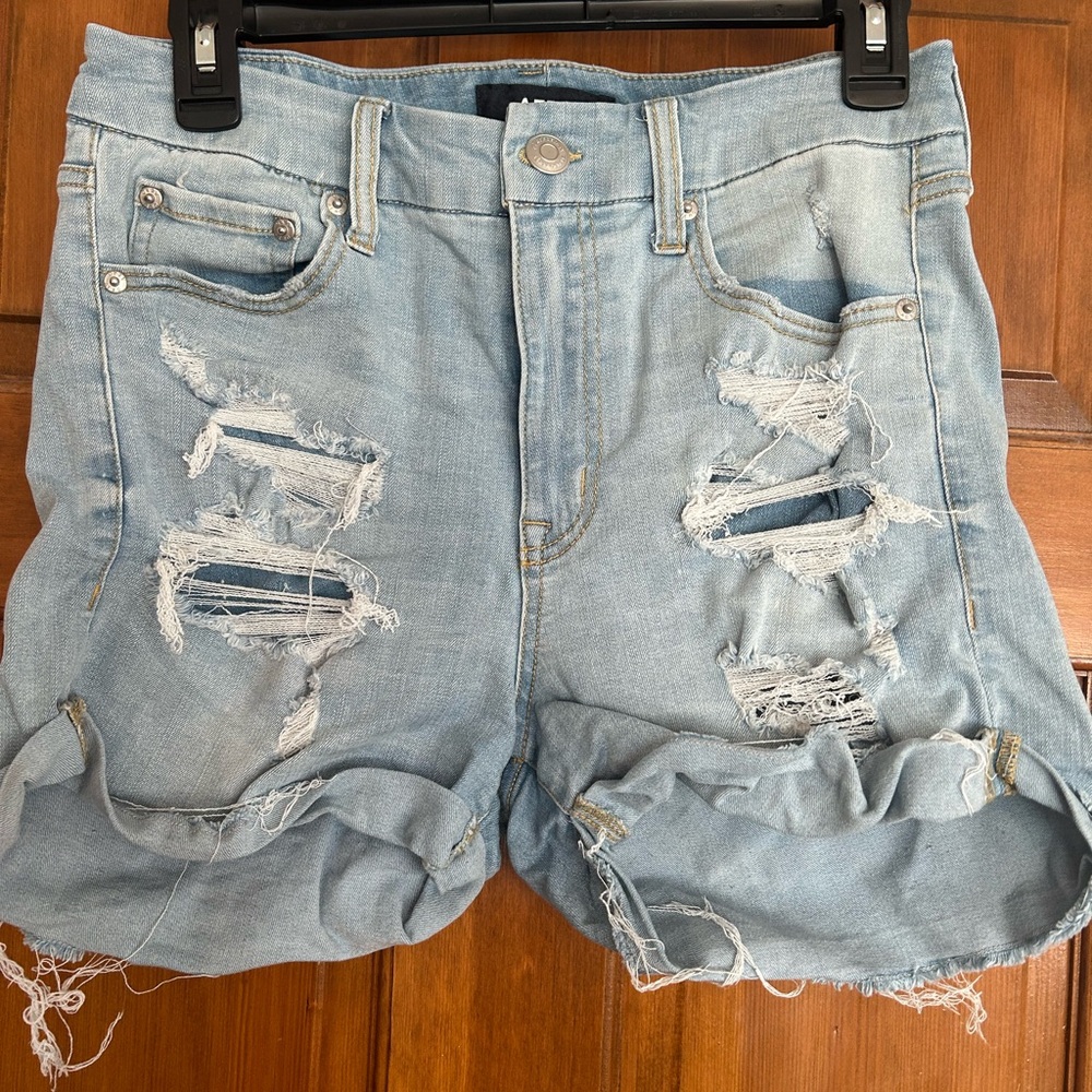 Aeropostale Distressed Jean Shorts
